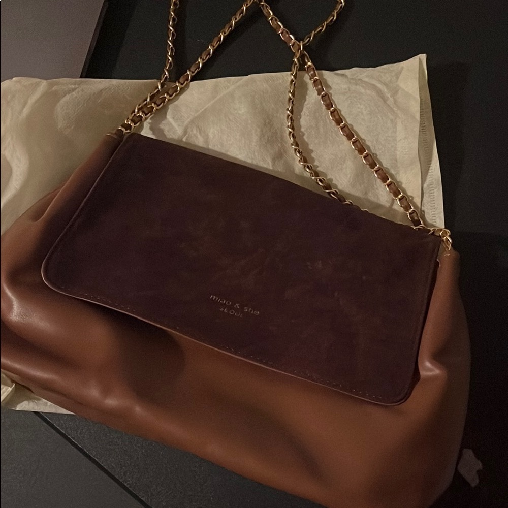 Brown Leather Shoulder Bag